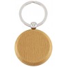 Llavero Redondo de Madera de Bamboo con Logo | TodoLlaveros