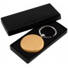 Llavero Redondo de Madera de Bamboo con Logo | TodoLlaveros
