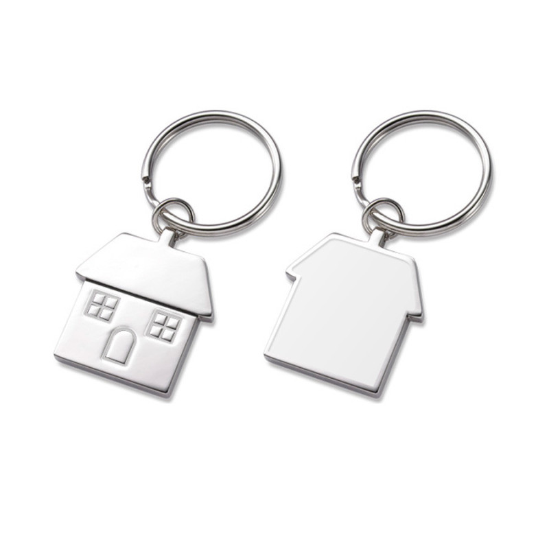 Llavero metálico casa personalizado para empresas