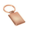 Llavero rectangular encobrizado personalizado para empresas