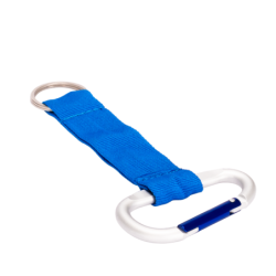 Llavero lanyard azul personalizado para empresas