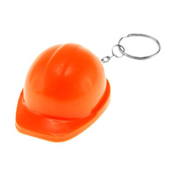Llavero casco destapador naranjo personalizado