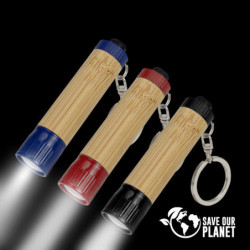Llavero linterna de bambú colores personalizado