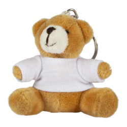 Llavero osito de peluche para sublimación vista frontal