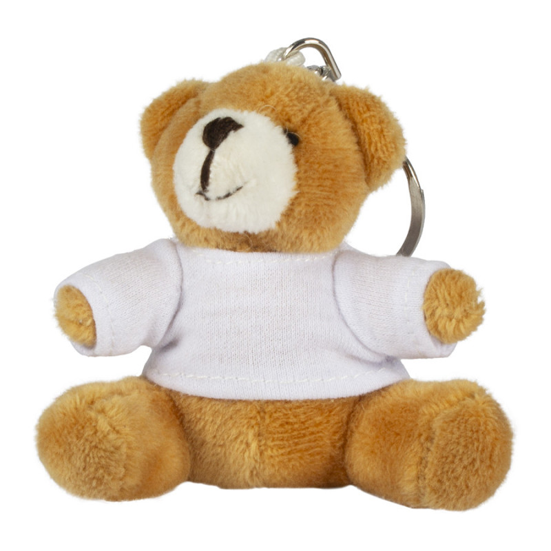 Llavero osito de peluche para sublimación vista frontal