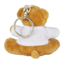 Llavero osito de peluche para sublimación vista posterior